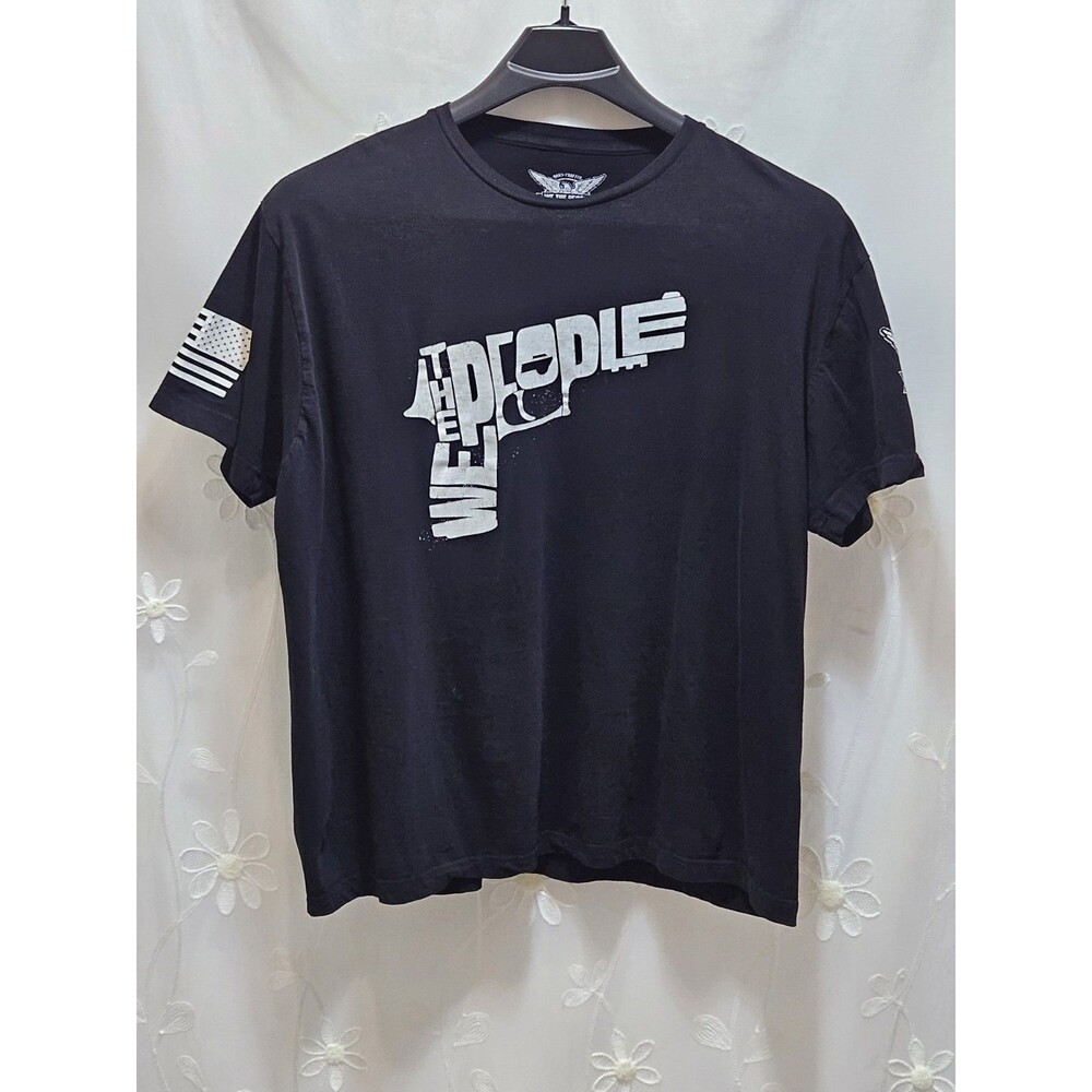 We The People Holsters Mens XXL Black Top Americana Patriot Flag 2A Hand-Crafted